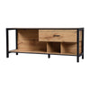 Industrial Wood TV Cabinet TV Stand Entertainment Unit Large Tabletop Storage ZE