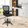 Ergonomic Standing Laptop Table Lifting Desk Home Office Workstation w/ Wheels