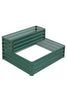 Garden Metal Raised Vegetable Planter Outdoor Flower Trough Herb Grow Bed Box