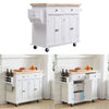 Kitchen Trolley Serving Cart Worktop Bar Cabinet for Dining Kitchen Living Room