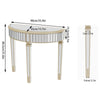 Mirrored Modern Style Home Furniture Half Moon Console Table Living Room Hallway