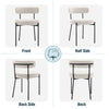 Dining Chairs Set of 2 Upholstered Accent Chairs Kitchen Chairs with Metal Legs
