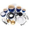 Junior Kids Drum Kit 5 Pieces Beginners Training Drum Set Musical Instruments