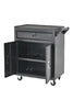 1 Drawers 2 Doors Tool Storage Garage Trolley Wheel Cart Shelf Workshop Steel UK