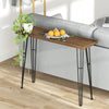 Industrial Slim Console Table Vintage Side Table Hallway Living Room Furniture