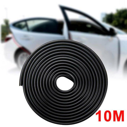 10m Car Door Boot Edge Protectors Trim U Shape Guard Seal Rubber Strip Black