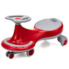 KIds Wiggle Car Ride-on Swivel Scooter Toddler Twist Go Car Flashing Wheels Red