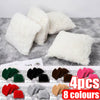 4x FAUX FUR CUSHION COVER MONGOLIAN WARM SOFT FURRY PILLOW SOFA CUSHION COVER