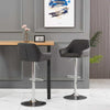 2/4 x Breakfast Bar Stools Bar Chairs Velvet Swivel Chrome Base Gas Lift Kitchen