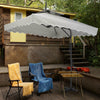 Garden Parasols with Double-top Canopy Sun Protection for Balcony Terrace Beach