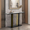 Large Slim Marble Console Table Hallway Foyer Wall Side Table Window Sill Table