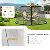 Adjustable Umbrella Mosquito Netting Patio Mesh Screen 2 Double-Zippere