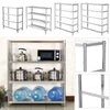 120/150cm Modern Kitchen Storage Rack Display Rack Shelving 304 Stainless Steel