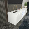 High-gloss LED TV Cabinet Modern Light Luxury Storage Cabinet TV Cabinet White