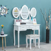 Modern Dressing Table Vanity Table Makeup Desk Dresser Set Home Bedroom Woman BN