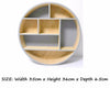 Wooden Display Wall Hanging Storage Unit Rack Shelves Cubes Home Decor Ornaments