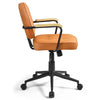 Home Office Chair Height Adjustable PU Leather Desk Chair Rocking Backrest