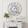 3D Large Mirrored Wall Clock Diamond Crystal Roman Numerals Silver Wall Clock UK