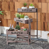 Rustic Wooden Plant Stand Tired Planter Box Seed Boxes Growing Container Balcony