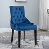 1/2/4/6 Dining Chairs Armchair High Back Linen/Velvet Upholstered Wood Legs Home