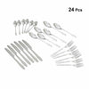 24 Piece Stainless Steel Cutlery Sets Tableware Dining Kitchen Fork Spoons Boxed