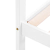 Double Bed White Solid Wooden Bed Frame Solid Wood For Adults, Kids, Teenagers