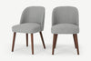 Set of 2 Swinton Dining Chairs, Mountain Grey