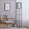 160cm Shelf Floor Lamp Living Room Bedroom Reading Lamp Storage Display Shelving