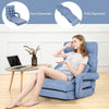 2 IN 1 Folding Lazy Sofa Lounger Floor Gaming Armchair Bed Recliner Adjustable