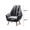 Retro/Vintage Tub Accent Chair Upholstered Padded Armchair Lounge Fabric Sofa UK
