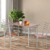 5PCS Dining Table Set Breakfast Kitchen Furniture Dinning Table with 4 Chairs
