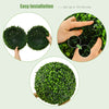 2 PCS 40cm Artificial Topiary Ball Sun Protection Realistic Topiary Tree