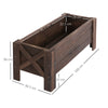 Wooden Garden Raised Bed Planter Grow Containers Pot, 100x36.5x36cm