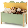 Kids Flip-up Toy Storage Chest w/Seating Bench Children Bedroom Organizer