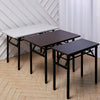 Folding Study Coffee Table Computer Desk Foldable Wooden Laptop Office/Classroom