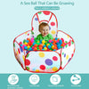 Portable 3 in 1 Kids Baby Play Tent Tunnel Ball Pit Playhouse Ocean Balls Pool