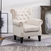 Upholstered Winged Armchair High Back Chair Sherlock Sofa Fabric Fireside Rivet