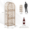 45 Bottle Wrought Wine Rack Jail Freestanding Wine Rack Antique Wine Bottle Hold