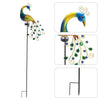Solar Power Outdoor Garden Novelty LED Peacock Light Up Path Ornament Stake Lamp