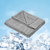 Cooling Blanket, Summer Throw Sofa Nap Throw Blanket With Arc-Chill Grey