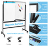 90 x 120CM Double Side Mobile Magnetic Whiteboard Adjustable Dry Erase Board