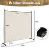 184cm Single Panel Room Divider Rolling Privacy Screen Portable Room Partition