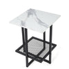 Small Bedside Table Cabinet Side End Table Nightstand Storage Organizer Stand