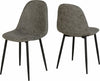 Athens Rectangular Dining Set Table and 4 Chairs in Concrete Effect and Grey