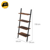 Vintage Ladder Bookcase Industrial Wall Furniture Rustic Metal Display Shelf NEW