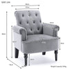 Velvet Occasional Chair Armchair Accent Chair Wing Back Design Sofa Lounge QY