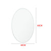 Modern Frameless Bevelled Edge Stick On Wall Mirror Makeup Bedroom Hallway Decor