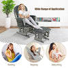 Nursing Glider Rocking Chair Reclining Maternity Chair W/Footstool Baby Nursery