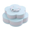 Snack Tray Petal Flower Candy Box Storage Containers Dried Fruit Plate Rotating