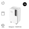 16L Portable Quiet Dehumidifier for Home, Electric Air De-Humidifier w/4 Wheels